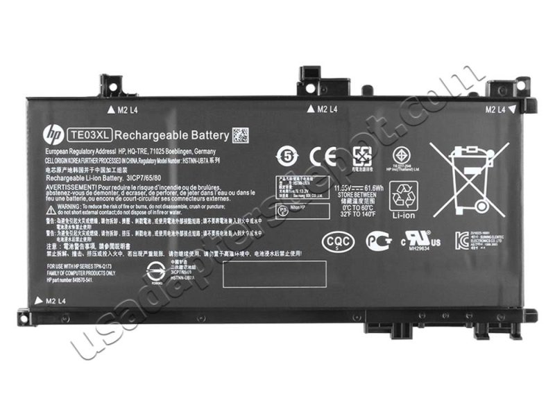 Original HP Omen 15-ax023dx 15-ax020nf Battery 61.6Wh 5150mAh