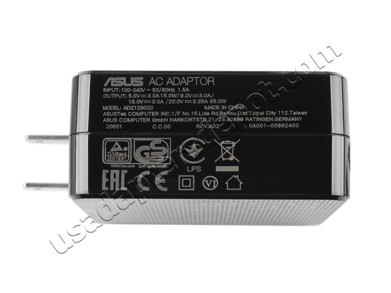 Original 65W USB-C Charger ASUS ZenBook 14 Q408UG AC Adapter