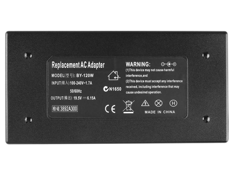 120W Laptop Charger Compatible With L64086-001 With Power Supply