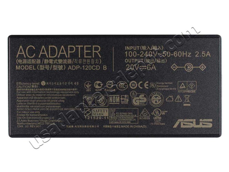 Original 120W Asus A17-120P2A(4.5mm*3.0mm) Adapter Charger