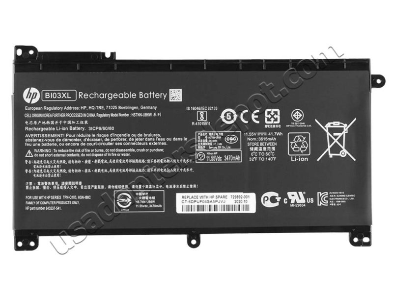 Original Battery HP Stream 14-cb000 3470mAh 41.7Wh