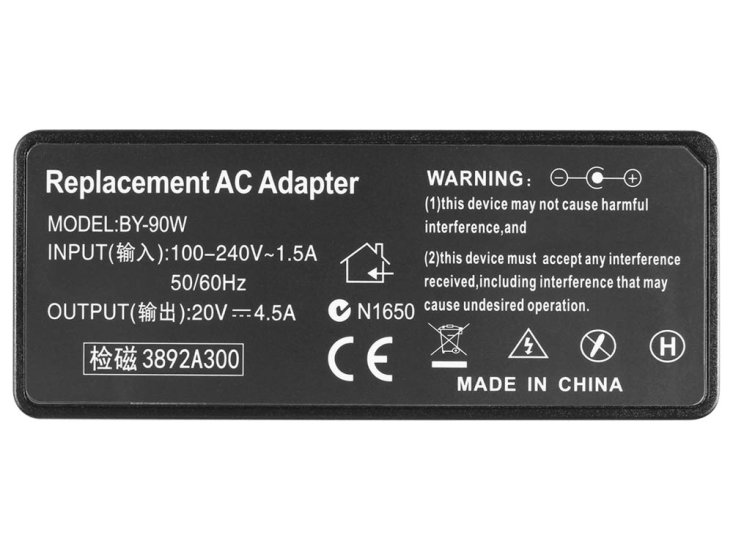 90W Laptop Charger Compatible With 40AG 40AG0135WW With Power Supply - Click Image to Close