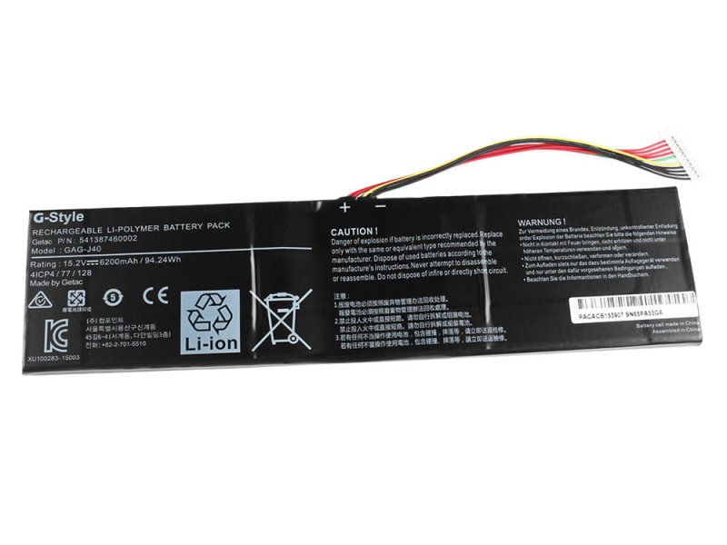 Original Battery Gigabyte Aero 15 Classic-WA-U74ADP 6200mAh 94.24Wh