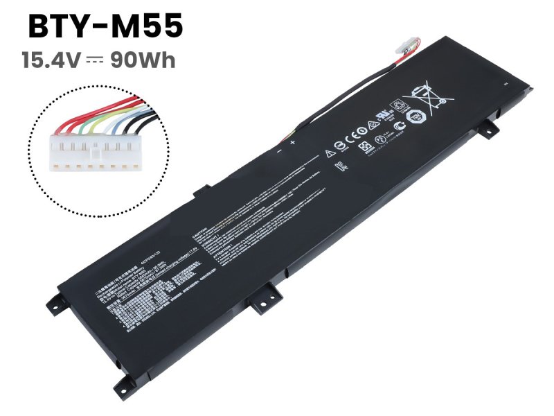 Battery MSI 9S7-158561-055 5845mAh 90Wh