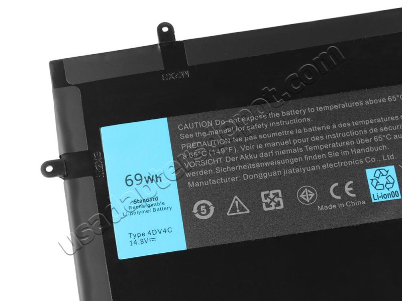 Original 14.8V 69Wh Dell W01A W01A001 W01A002 Battery