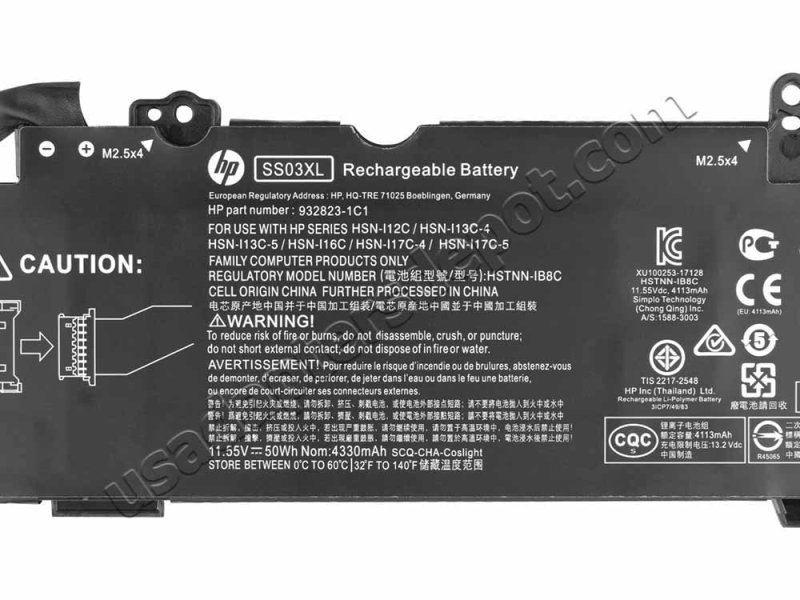 Original Battery HP EliteBook 830 G6 840 G6 4330mAh 50Wh