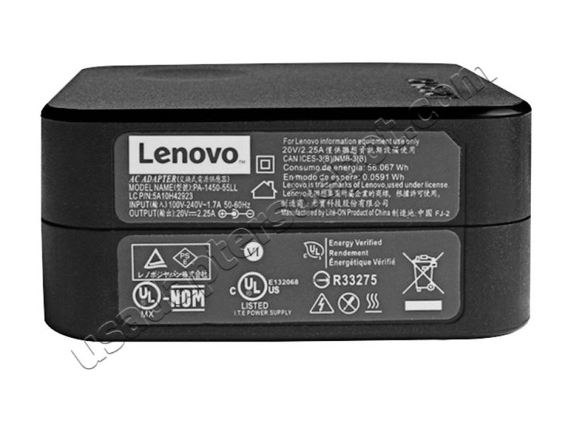 Original 45W Lenovo Flex 4-1480 80VD AC Adapter Charger