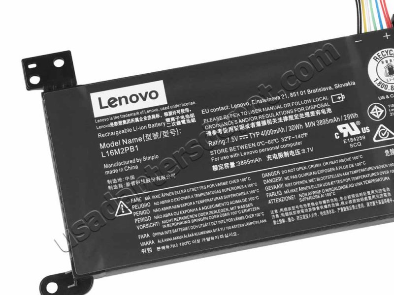 Original Battery Lenovo Ideapad S145-15AST 81N3 30Wh 4030mAh