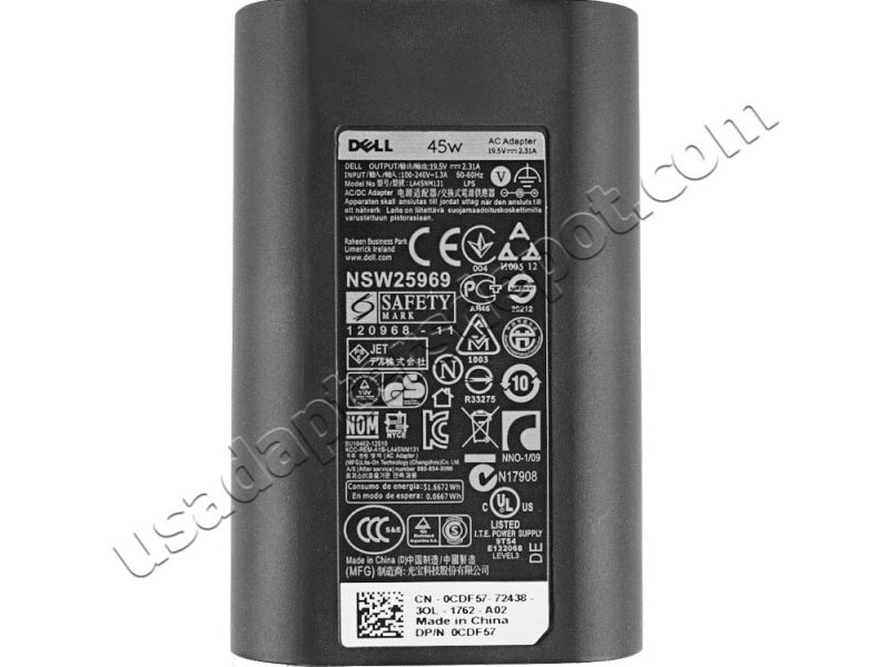 Original 45W Dell Inspiron 15 5551 AC Adapter Charger Power Cord