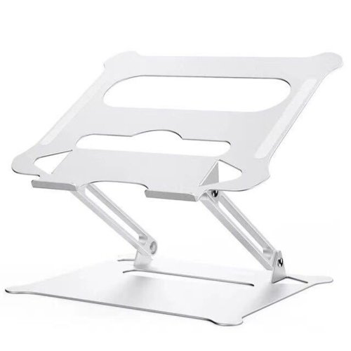 Adjustable Foldable Laptop Stand Desk Anti-slip Notebook Riser for 10 inch to 17 inch Silver