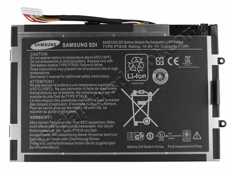 8 Cell Dell Alienware M14x M14x R1 M14x R2 Battery