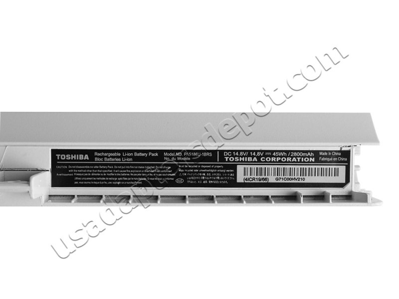 45Wh Toshiba Satellite C55-B C55D-B C55-B5300 Battery White