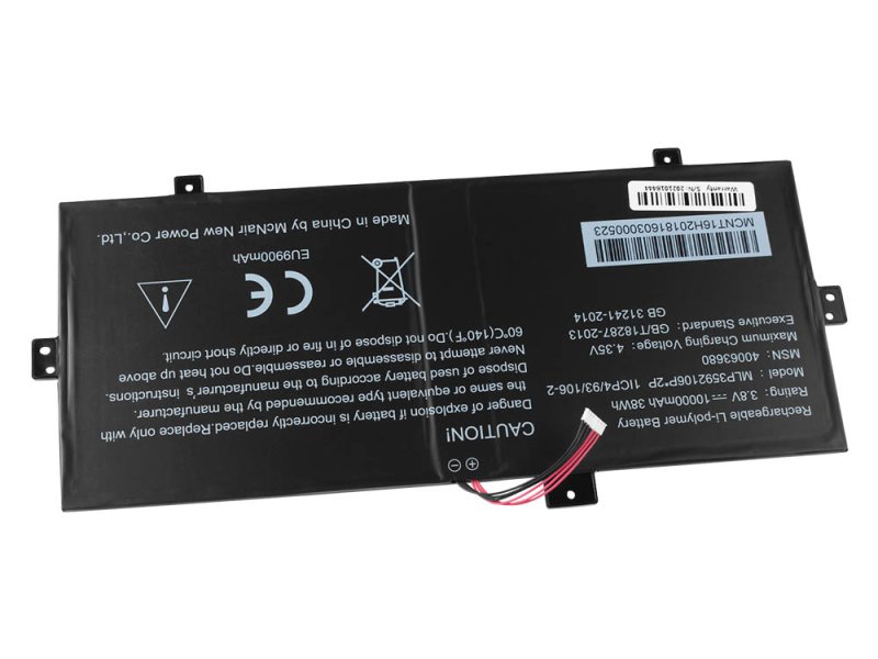 Battery Medion Akoya E2227T MD 60491 10000mAh 38Wh