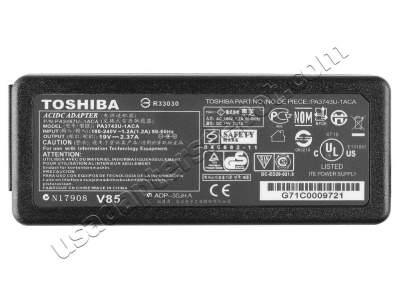 Original 45W Toshiba Tecra A50-D AC Adapter Charger