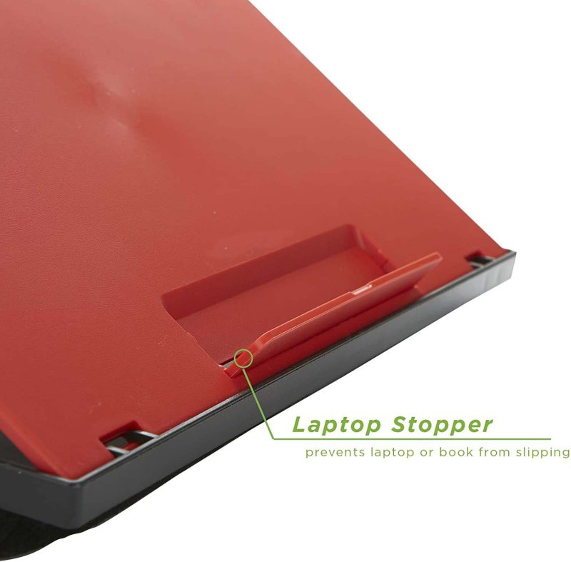 Adjustable laptop desk stand Computer Riser for Laptop 10.1 inch to 15.6 inch Red