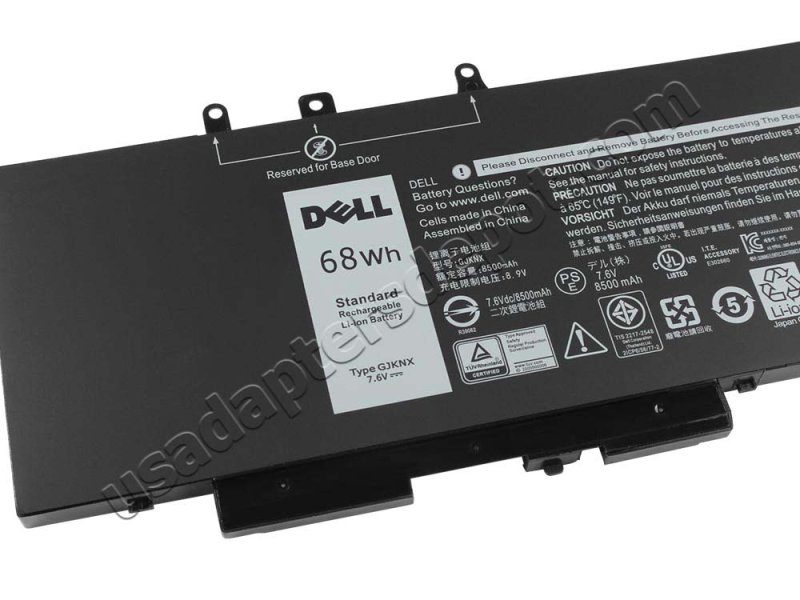 Original 8500mAh 68Wh 4 Cell Dell Latitude 15 5580 P60F001 Battery