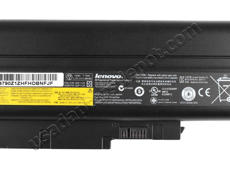 Original Battery Lenovo ThinkPad R500 7800mAh 85Wh