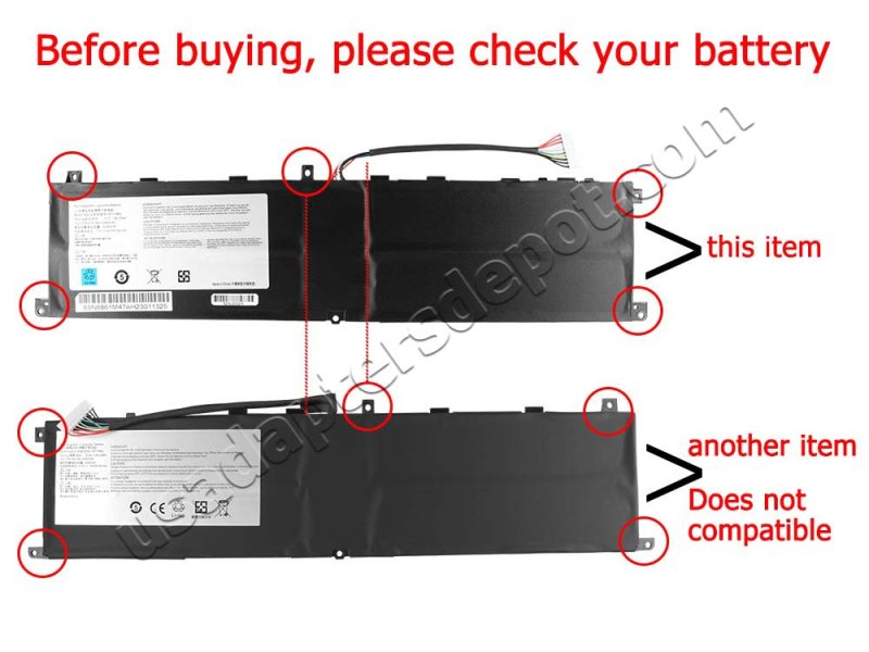 5280mAh 80.25Wh Battery MSI GS65 8RF