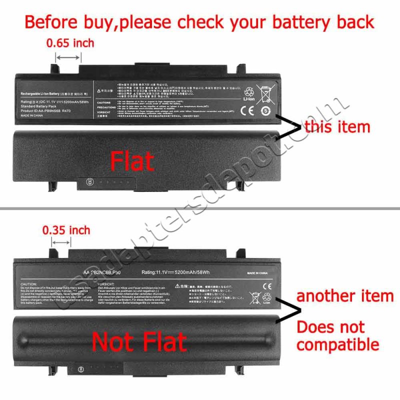 Battery Samsung AA-PB9NC6W AA-PB9NC5B 5200mAh 58Wh