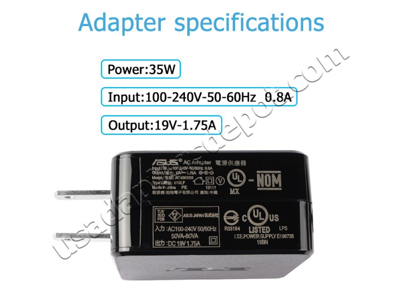 Original 33W Charger Asus E510 E510KA E510MA AC Adapter