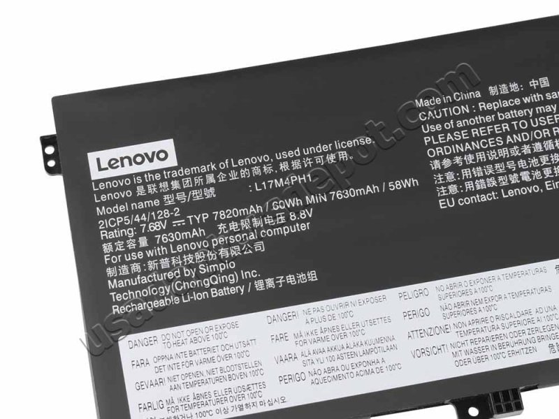 Original Battery Lenovo Yoga C930-13IKB 81C4 7820mAh 60Wh