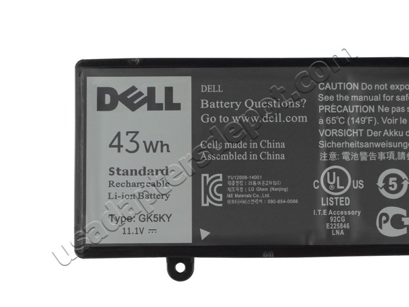 Original Dell Inspiron 7568 2-in-1 P55F P55F002 Battery 43Wh