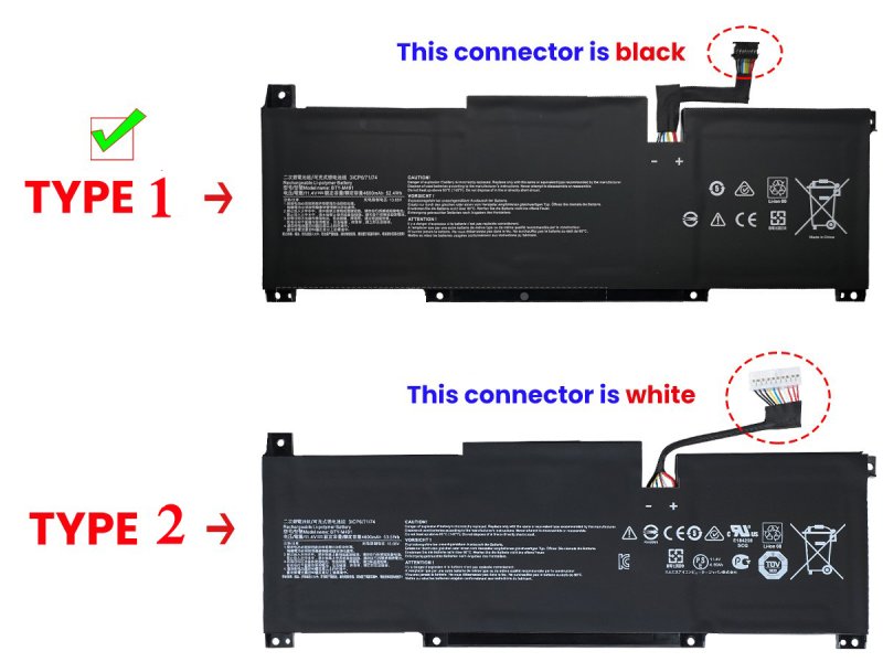 Battery MSI BTY-M491 4600mAh 52.4Wh