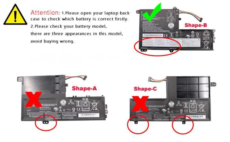 Original Battery Lenovo IdeaPad 330S-15IKB 81F500C0MH 30Wh 4050mAh