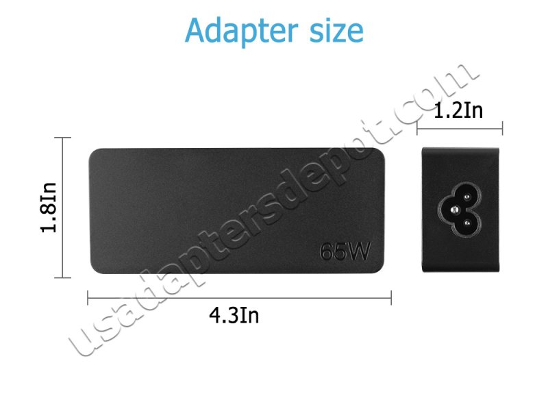 USB-C Lenovo Yoga C740-14IML 81TC AC Adapter Charger 65W