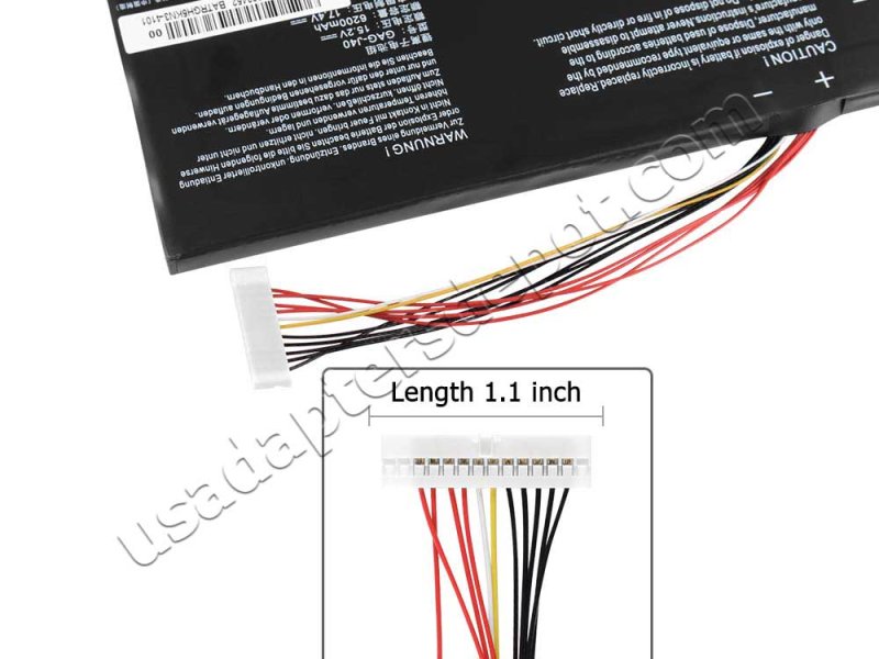 Original Battery Gateway Aero 14 K7 6200mAh 94.24Wh