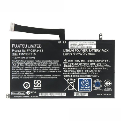 Original Battery Fujitsu FPB0280 FPCBP345Z 2840mAh 42Wh