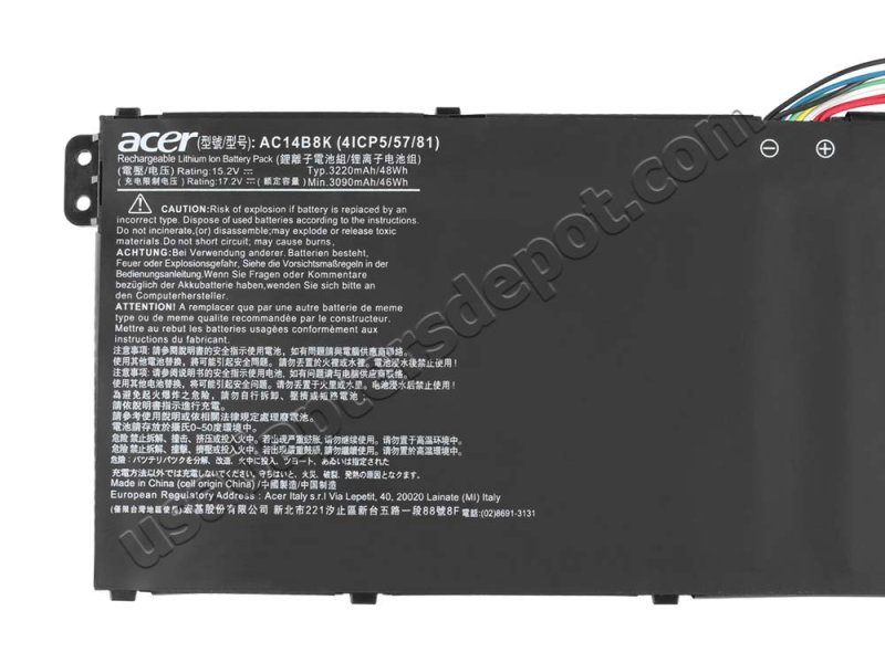 Original Battery Acer Aspire 5 A515-51-54RF 3220mAh 48Wh