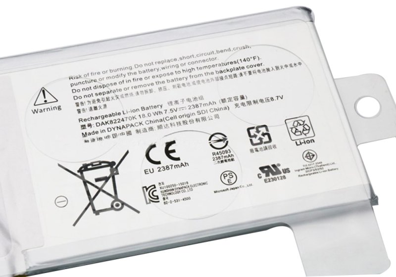 Original Battery Microsoft Surface Book CR7-00002 2387mAh 18Wh