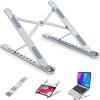 Adjustable Foldable Laptop Stand Desk Notebook Riser for 6 inch to 17.3 inch Silver