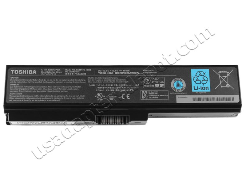 Original 4400mAh 6 Cell 48Wh Toshiba Satellite C660D Battery