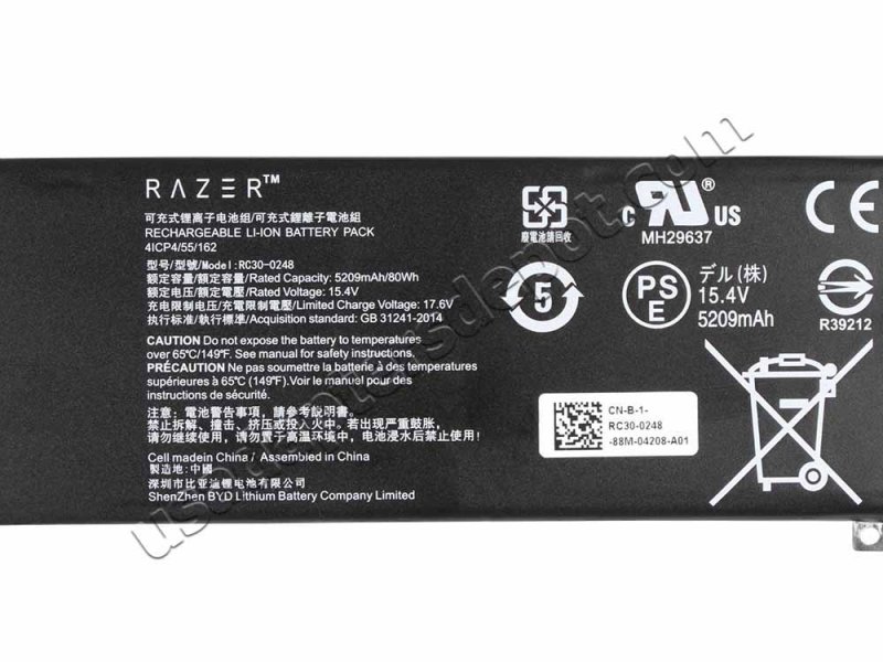 Original Battery Razer Blade 15 (2021) Advanced RZ09-0367B 5209mAh 80Wh