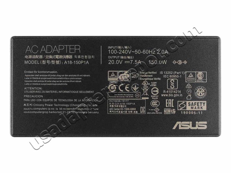 Original 120W Charger Asus A18-150P1A(4.5mm*3.0mm) AC Adapter