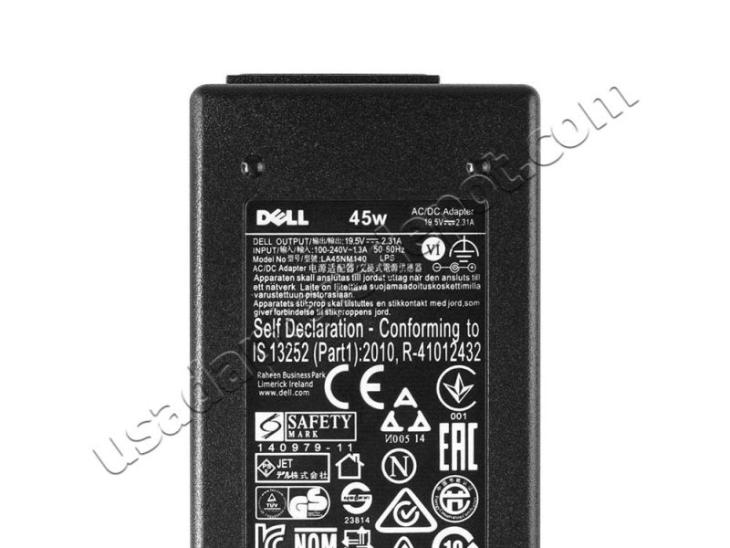 Original 45W Dell XPS 13 AC Adapter Charger Power Cord