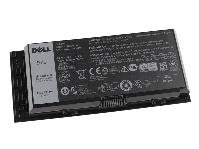 Original Dell Precision M4800-0675 Battery 97Wh