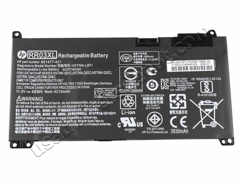 Original HP ProBook 450 G5 Battery 48Wh 4000mAh