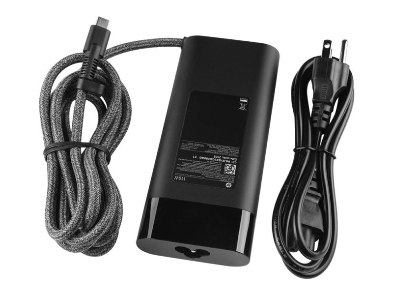 Original 110W USB-C/USB-A Charger HP ZBook Firefly 16 G9 7N704E8 AC Adapter + Cable