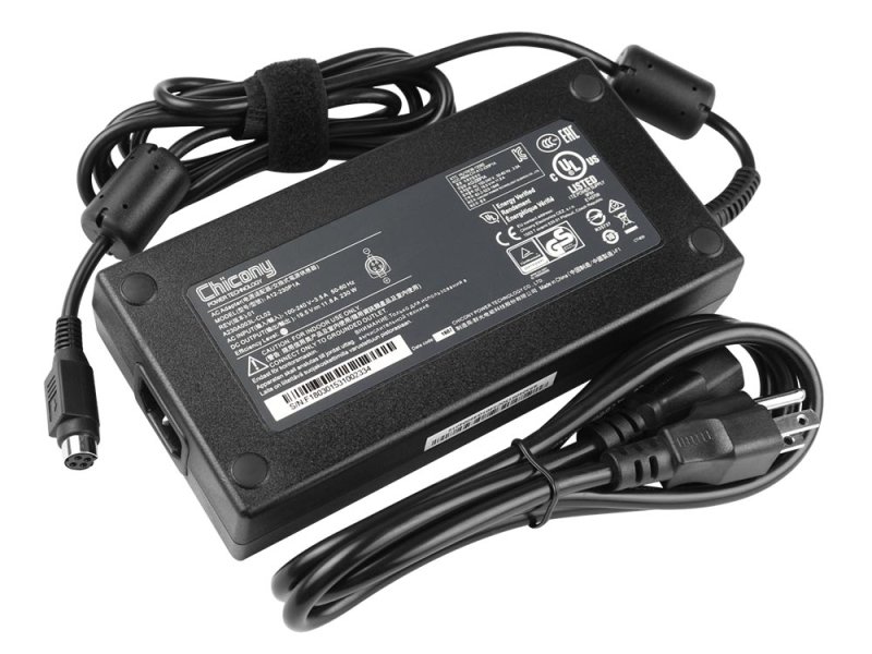 230W Sager NP9758 AC Adapter Charger Power Cord