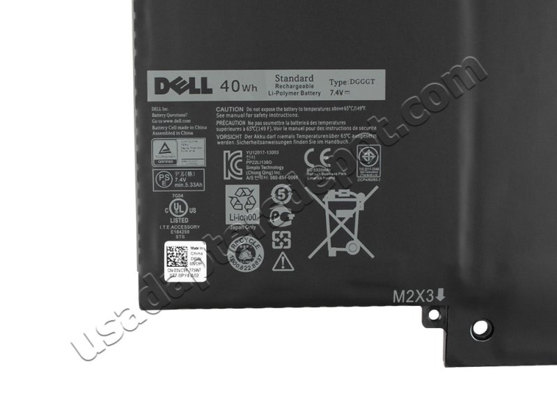 5400mAh 40Wh Battery Dell XPS 11S 11D-2508T