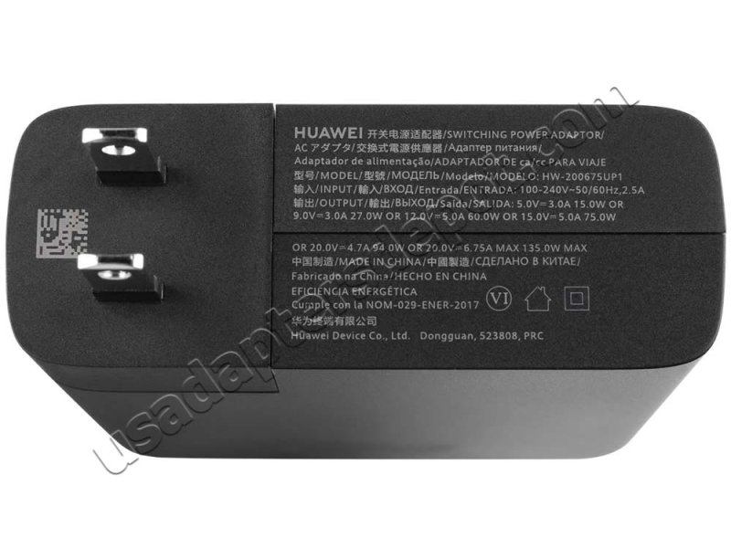 Original 135W USB-C Charger HUAWEI HW-200675UP1 AC Adapter