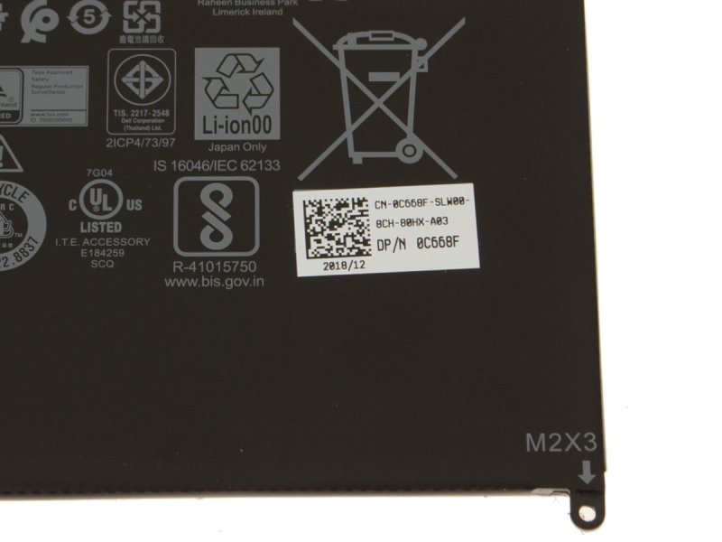 Original 4250mAh 34Wh Battery Dell YXOXH YX0XH 0YX0XH