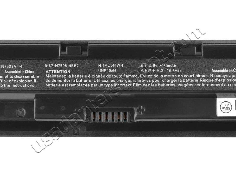 Original Battery Clevo N751WL N770GU N770WG 2950mAh 44Wh