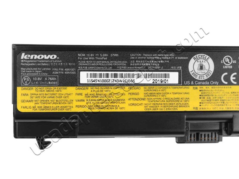 Original Lenovo ThinkPad Edge E520 1144 Battery 57Wh 5200mAh