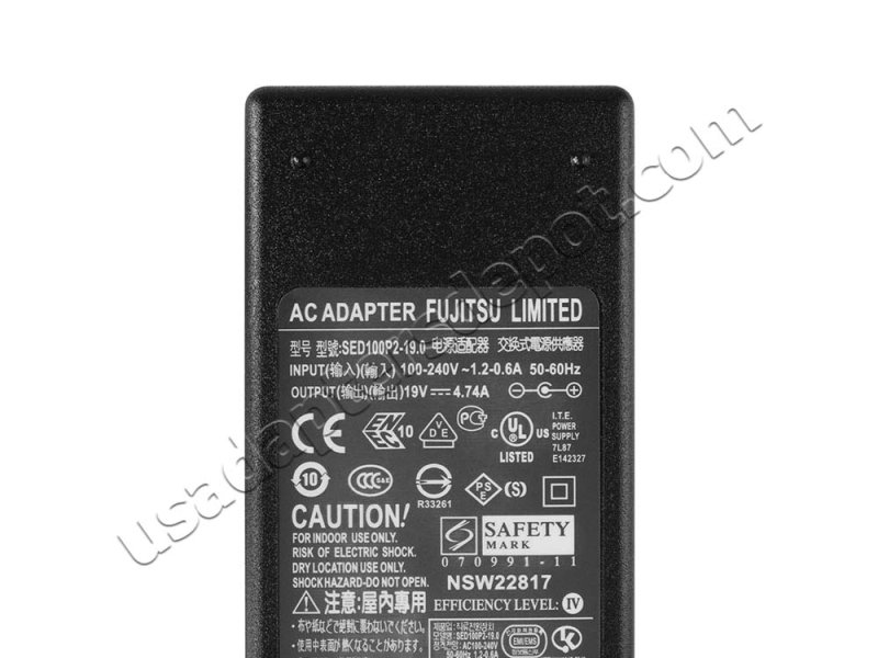 Original 90W Charger Fujitsu LifeBook E746 E756 AC Adapter