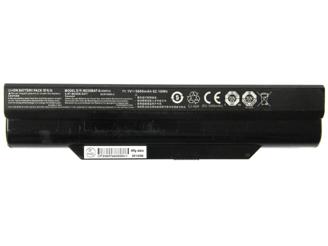 Battery Clevo 3ICR18/65/-2 5600mAh 62.16Wh