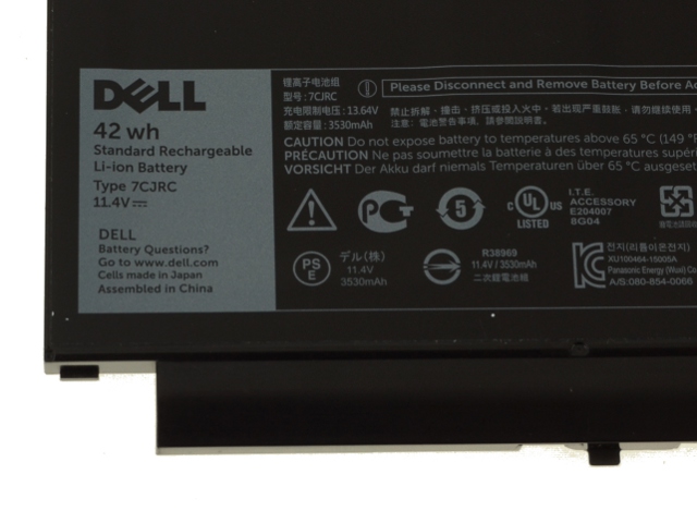 Original 3530mAh 42Wh Battery Dell Latitude E7270 E7470